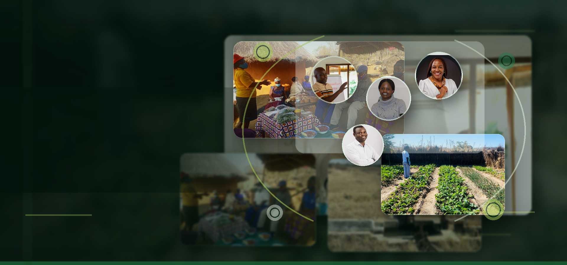 FANDEVON team, community engagement and agricultural field evidence visuals